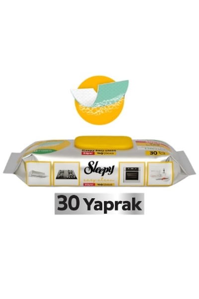 Sleepy Yüzey Temizleyici Yağ Çözücü Havlu 30'Lu 1 Adet
