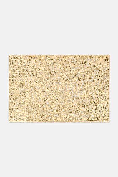Catherine Malandrino 4 Pieces Dining Placemats, Gold
