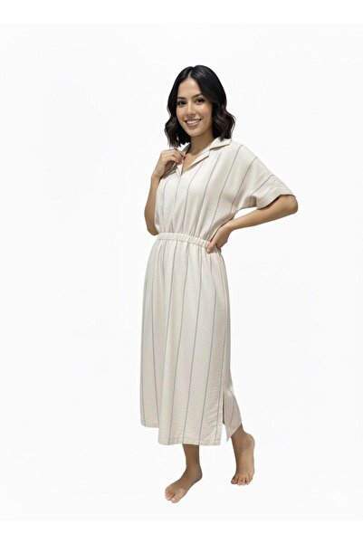 Opera فستان ميدي مخطط