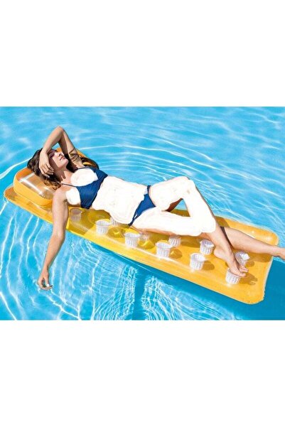 Intex 18-Pocket Fashion Inflatable Floating Mat 188x71cm