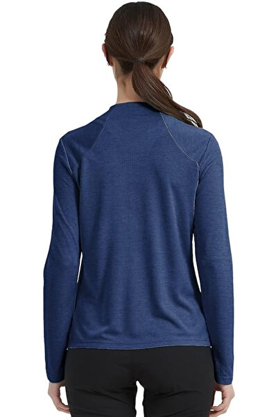 OEM Women's sports sweatshirt, with zipper and pockets, dark blue XS