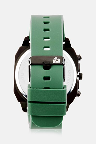 RBX Men P4392-23083673 Silicon Strap Quartz Watch 40 mm, Green