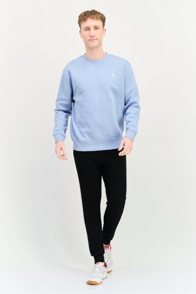 Nike Men Sportswear Fit Long Sleeve Outdoor Sweatshirt, Light Blue