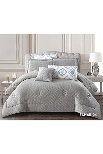 SNOOZYL Single and twin bedspreads made of soft velvet and faux fur for cold winter nights, featuring an elegant geometric pattern, 5 pieces