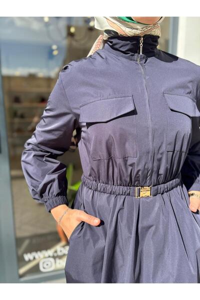 Miori Td4683 Lona Women's Dress Navy Blue