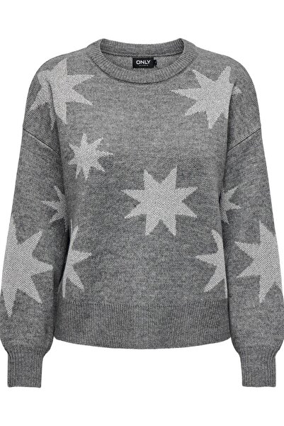 ONLY Rosie Ls O-Neck Glitter Women's Knitwear Sweater – Sparkling Crew Neck