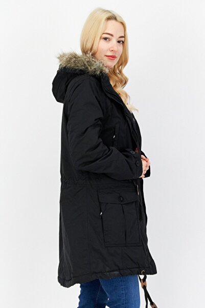Trespass Women Plain Parka Jacket, Black