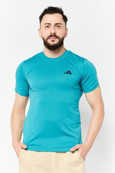 adidas Men Sportswear Fit Short Sleeve Training T-Shirt, Green