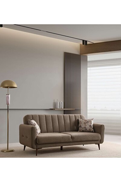 Minar Bona 3'lü Koltuk - Ceviz Ayak Valebo-06