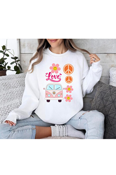 Tubinyoo Vosvos Printed 3 Thread Crew Neck Sweatshirt