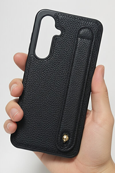 TeknoŞen حافظة سامسونج جالاكسي S24 بلس سوداء اللون، مصنوعة من الجلد الناعم مع...