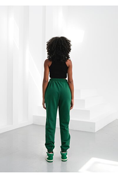 OUZ Fashion Jogger Pants 3 Thread Fleece-Lined Leg Elasticated Sweatpants