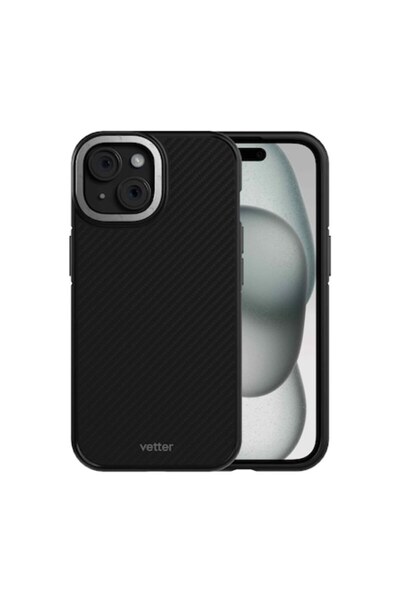 Vetter Carcasă compatibilă cu MagSafe, cu clipsare, pentru iPhone 15 — Kevlar...
