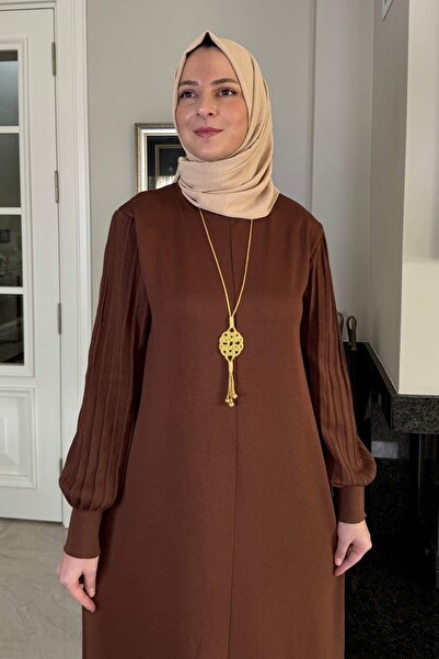 Rabia Şamlı Ecem Knitwear Dress Brown