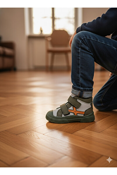 patik ayakkabı Orthopedic Children's Boots with Rubber Non-Slip Soles