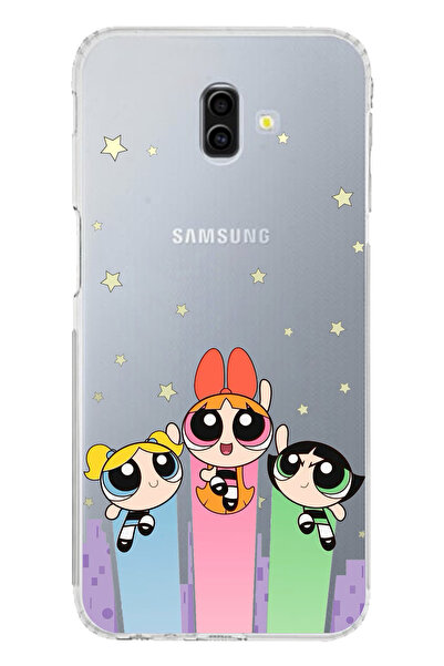 TechTree حافظة سيليكون متوافقة مع هاتف سامسونج جالاكسي J6 PLUS بتصميم فتيات ا...