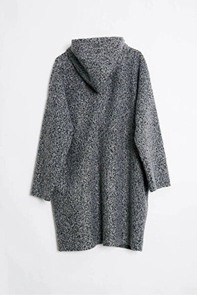 Coşkun GİYİM Women's Pocket Label Mis Cashmere Coat Gray 3962