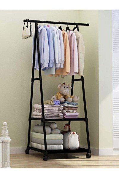 Generic Multi-function Triangle Coat Rack Removable Bedroom Hanging Clothes W...