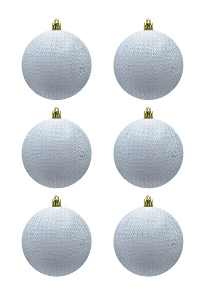 Waldern Χριστουγεννιάτικο στολίδι για χριστουγεννιάτικο δέντρο χρυσό 8 εκ. με φιγούρα ματ 6 τεμάχια Cici Ball