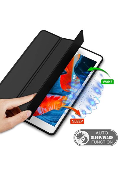 NEONI iPad 10.2-inch Case for 9th/8th/7th Gen with Pencil Holder, Soft Silicon, Auto Wake/Sleep Cover