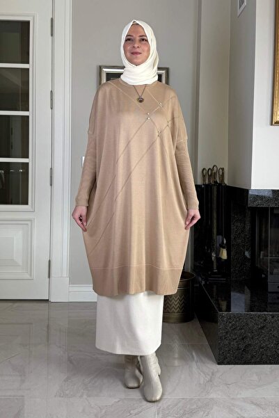 Rabia Şamlı Melda Knitwear Tunic Beige