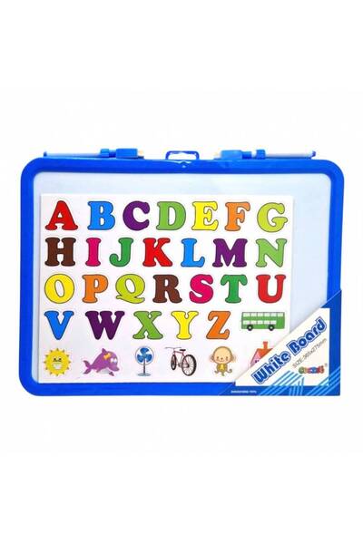 OEM Educational magnetic board with colorful letters, alphabet for children, blue