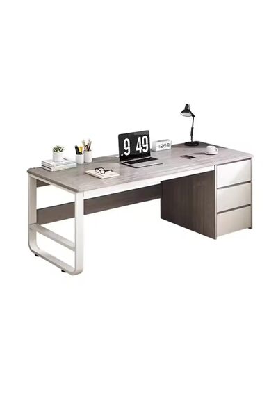 KEKE طاولة كمبيوتر متعددة الوظائف ومكتب مع 3 أدراج