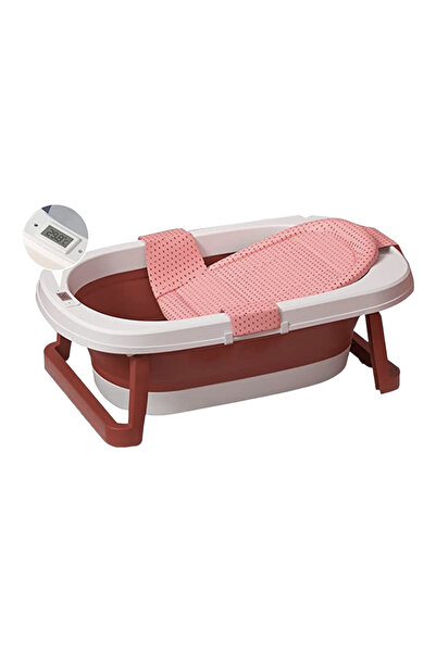 Krista CD03 Cărucior pliabil CD03 pentru bebeluși cu suport și termometru, roz