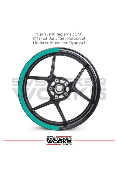 ARONA Motorcycle wheel rim strip wheel sticker half cover circle 17-18 inch w...