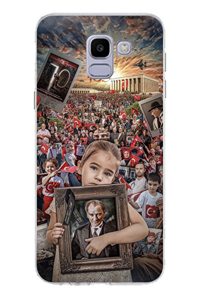 TechTree حافظة سيليكون متوافقة مع هاتف سامسونج جالاكسي J6 من أنري كابير أتاتو...