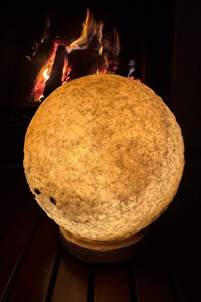 Hyd Çankırı Kristal Küre Model Kaya Tuzu Lambası 4 Kg Ağırlığında Gri Tuzdan