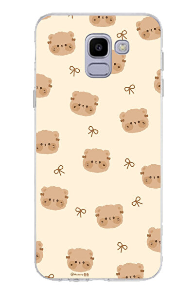 TechTree حافظة سيليكون متوافقة مع هاتف سامسونج جالاكسي J6 لطيفة على شكل دببة ...