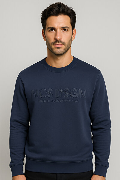 NCS Men's Sweatshirt Crew Neck Navy Blue 1664