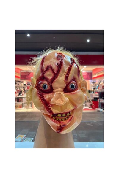 AyrStore Halloween Chucky Maskesi, Korku Maskesi, Cadılar Bayramı Aksesuarlar...