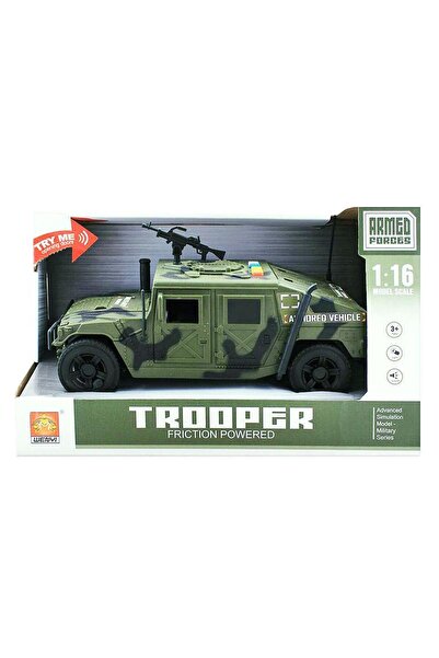 Ceren Ctoy 1:16 Military Jeep with Sound and Light