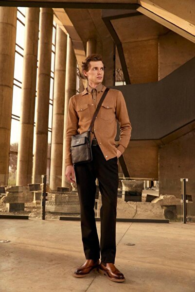 NCS Men's Knit Shirt Camel 3764