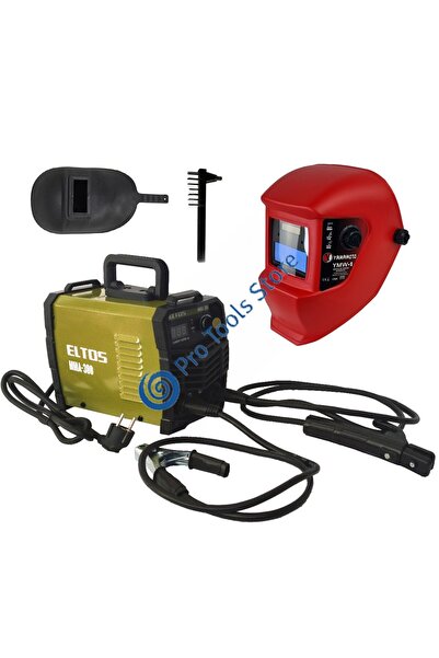 Eltos MMA 300 Inverter Welder with Cooling Fan + Heliomatic Welding Mask