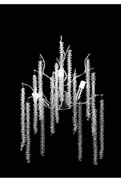 Led 2 Pieces of Wall Lamp Tree Luxury Crystal 3 Bulbs Chrome Color