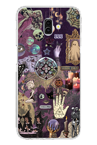 TechTree حافظة سيليكون متوافقة مع هاتف سامسونج جالاكسي J6 PLUS من هالوين هالو...