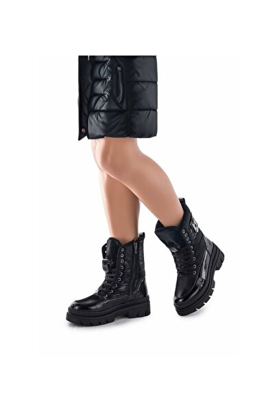 Ozzo Woman Kadın Su geçirmez içi kürklü kaymaz taban kar botu