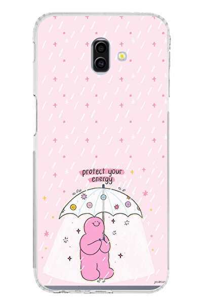 TechTree Printed Silicone Case with Protect Your Energy Design Compatible with Samsung Galaxy J6 Plus