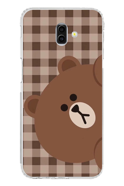 TechTree حافظة سيليكون مطبوع متوافقة مع هاتف سامسونج جالاكسي J6 بلس بتصميم جا...