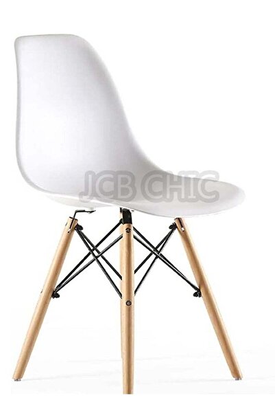 Generic Eames Style Chair with Walnut Wood Legs Eiffel Dining Room Chair - Lounge Chair Without Arm