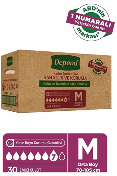 Depend Kadın Emici Külot Medium 10'lu - 3 Adet