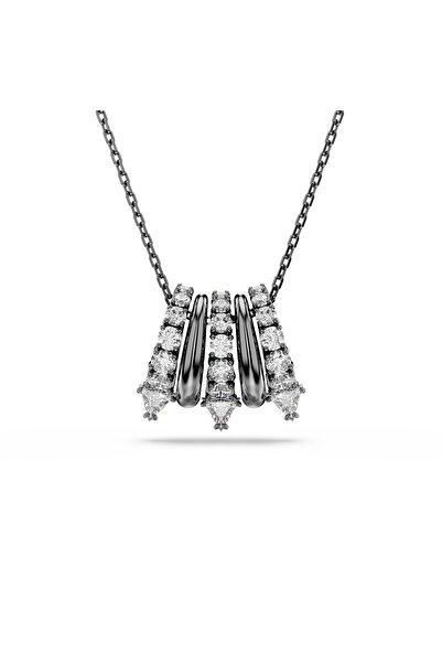 Swarovski Sublima Kolye, Beyaz, Rutenyum kaplama