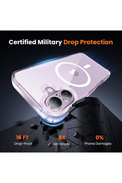 NEONI 3-in-1 iPhone 17 Case Clear, MagSafe Compatible, Screen & Camera Protectors