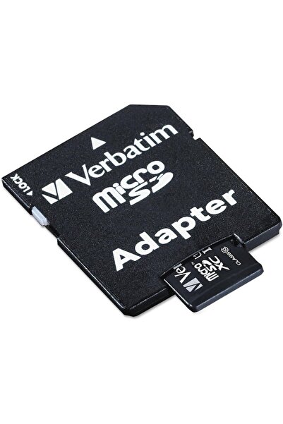 Verbatim Premium microSDHC 64 GB with SD Adapter, UHS-I V10 U1 Class 10