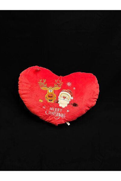 naniland.ro Pernă inimă Moș Crăciun și ren