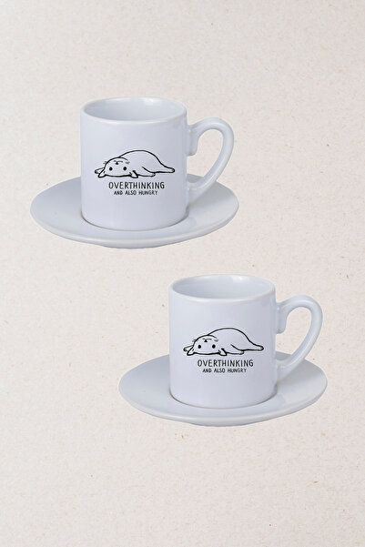 Ormira Konsept مجموعة فناجين القهوة التركية من دوبل أوثينكنج بي مطبوع