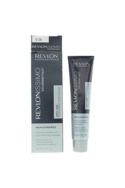 Revlon , Revlonissimo Colorsmetique, Permanent Hair Dye, 6.34 Dark Hazel Blonde, 60 ml
